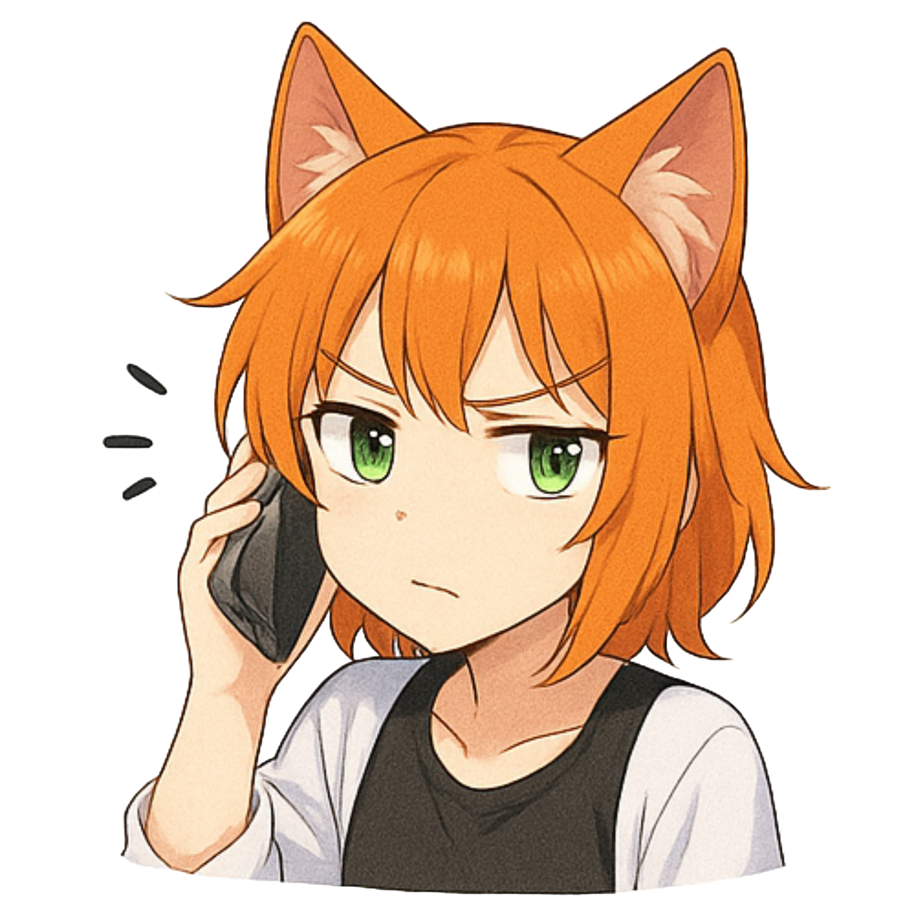 Лиза с телефоном